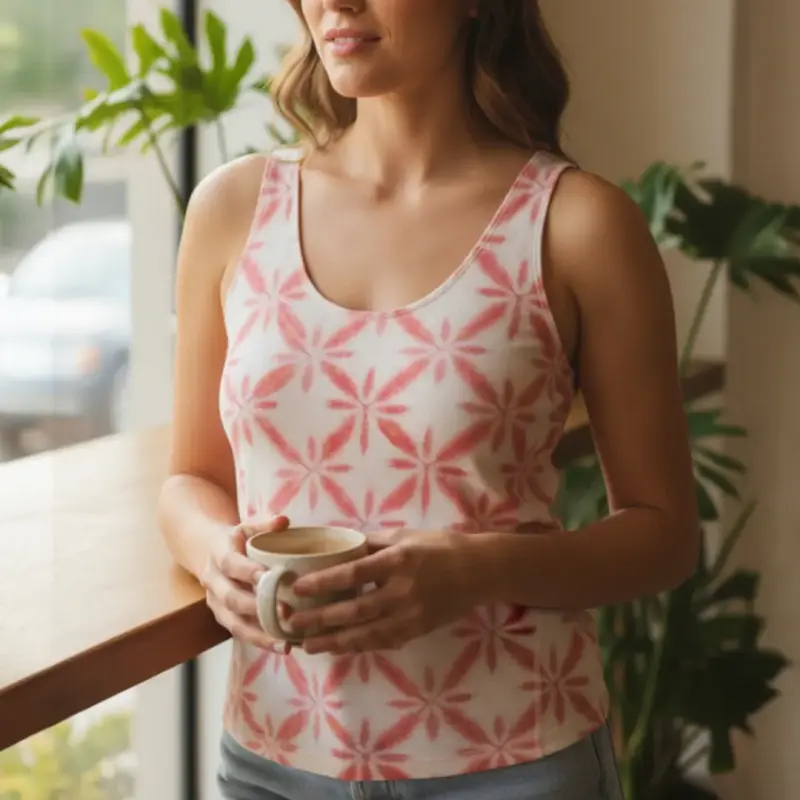 Polera Top Floral Mandalas Hering Talla S Mujer - 2