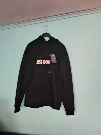 Polerón negro con capucha 'Just Do It' - miniatura 1