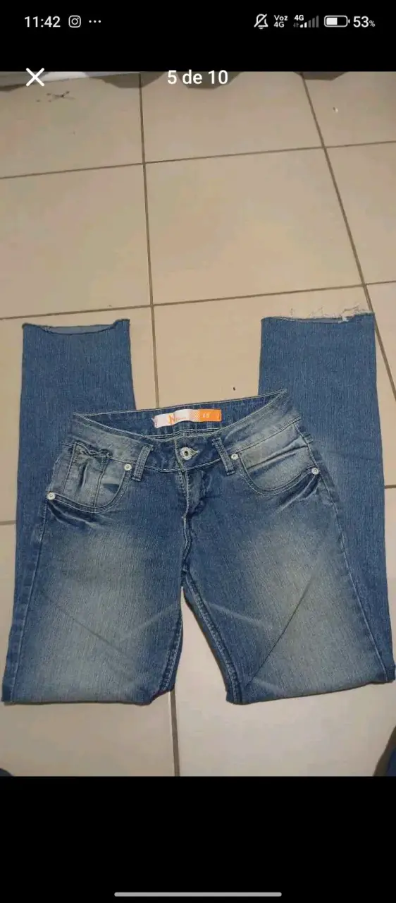 Jeans tiro bajo Y2K