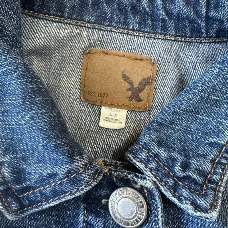 Chaqueta American Eagle Mezclilla Mujer - 4