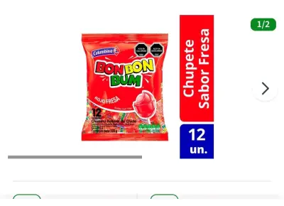 Chupetes Bon Bon Bum Surtido Tropical 24 unidades - miniatura 2