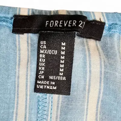 Blusa de Tirantes Rayada Forever 21 Talla M - miniatura 3