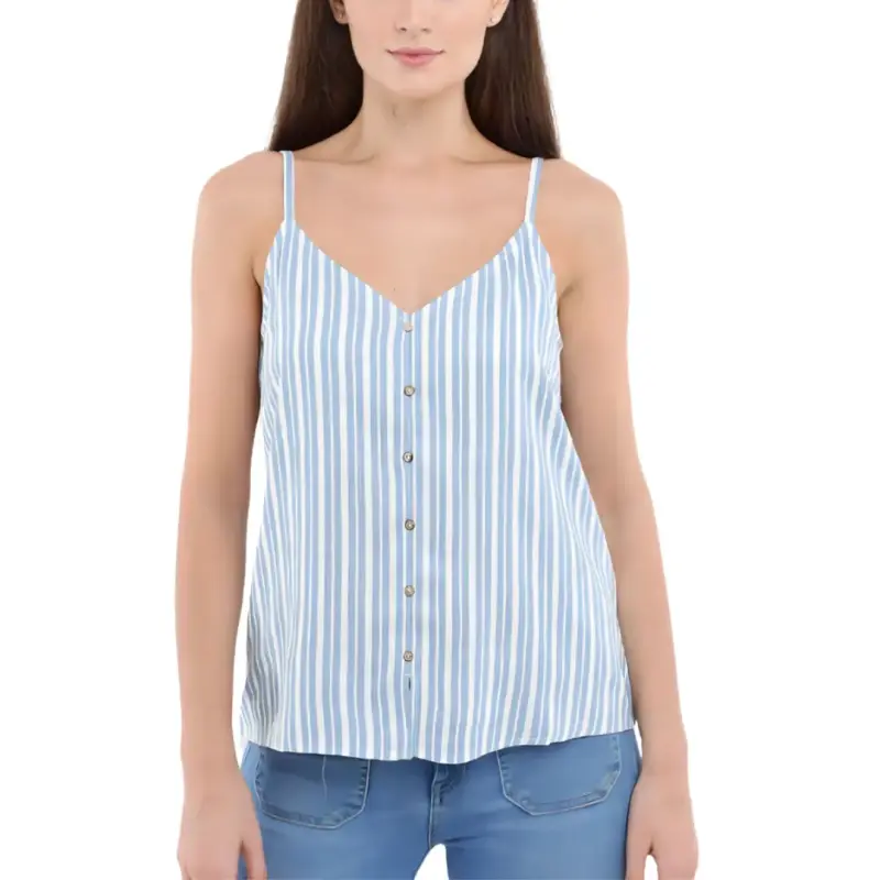 Blusa de Tirantes Rayada Forever 21 Talla M - 4