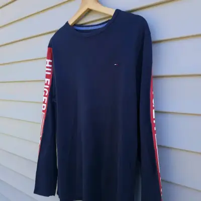 Polera Tommy Hilfiger Denim manga larga azul - miniatura 2