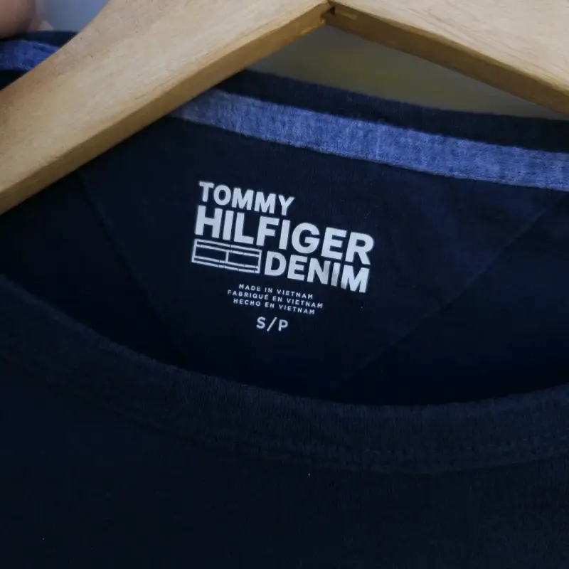 Polera Tommy Hilfiger Denim manga larga azul - 3