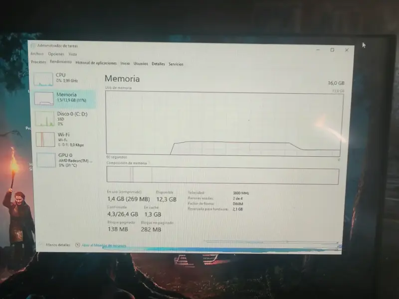 Memoria RAM Crucial 2x8GB DDR4 3600MHz - 4
