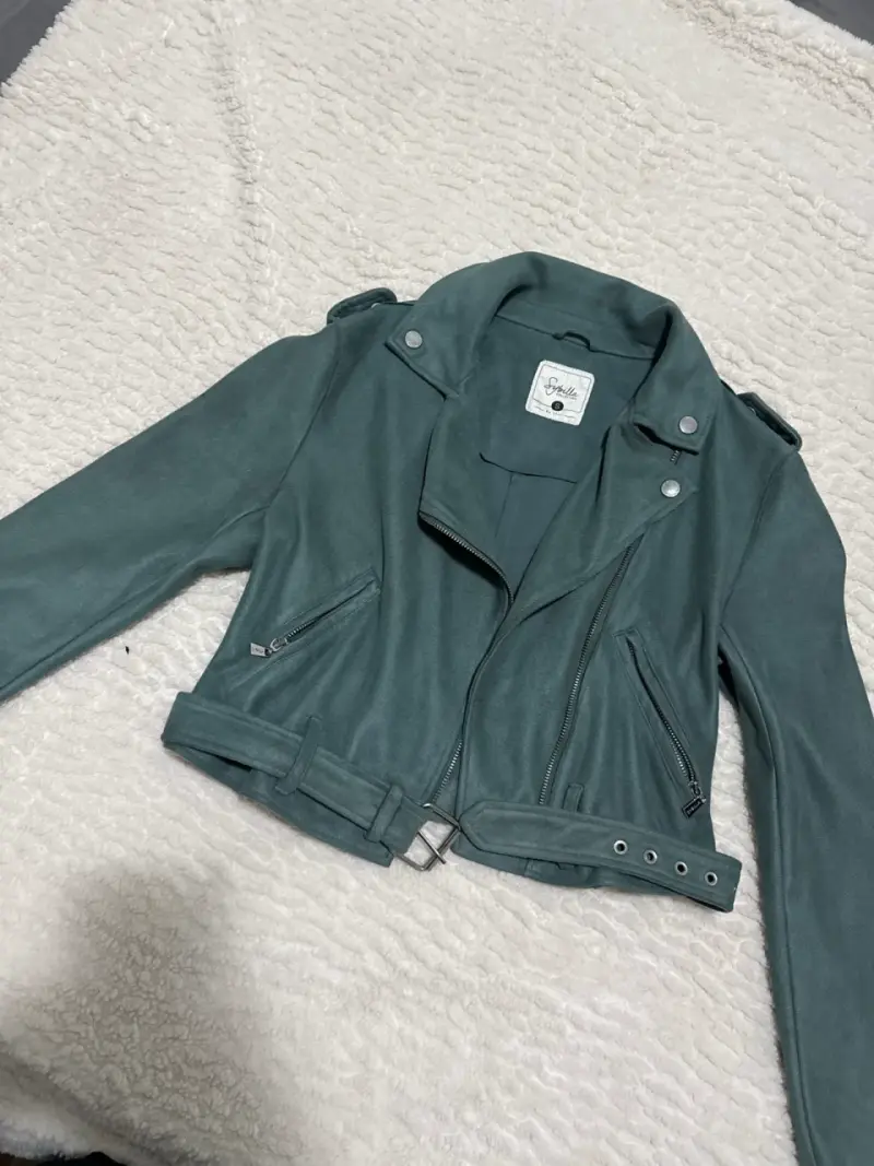 Chaqueta biker gamuza - 1