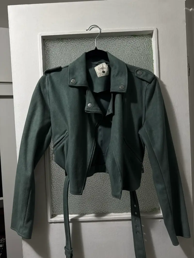 Chaqueta biker gamuza - 2