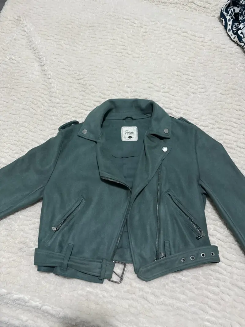 Chaqueta biker gamuza - 3