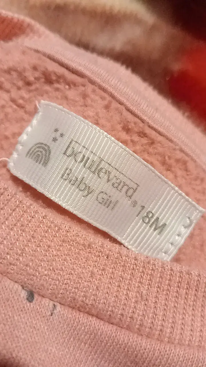 Polerón rosado para bebé con estampado floral - 4
