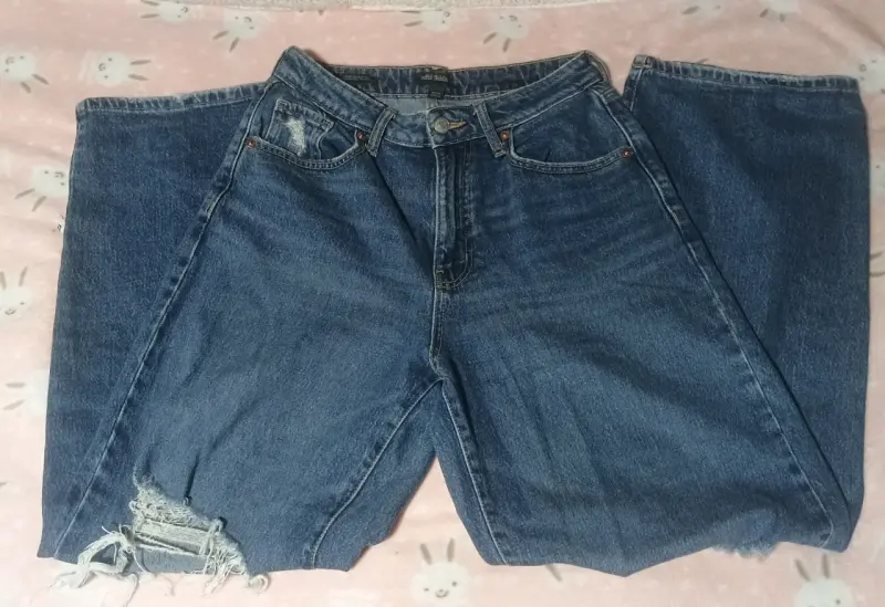 Jeans de mezclilla pierna ancha - 2