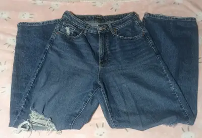 Jeans de mezclilla pierna ancha - miniatura 2