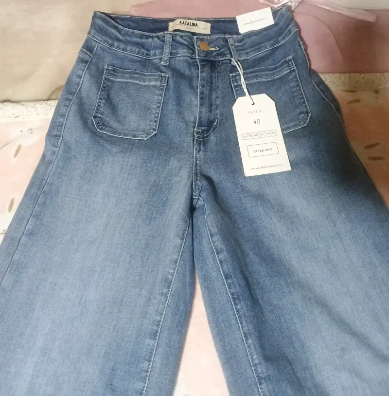 Jeans anchos de mujer Katalina talla 40 - 2