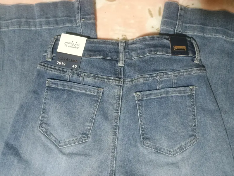 Jeans anchos de mujer Katalina talla 40 - 3