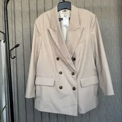 Blazer beige de mujer H&M talla M Oversize - miniatura 1
