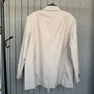 Blazer beige de mujer H&M talla M Oversize - miniatura 4
