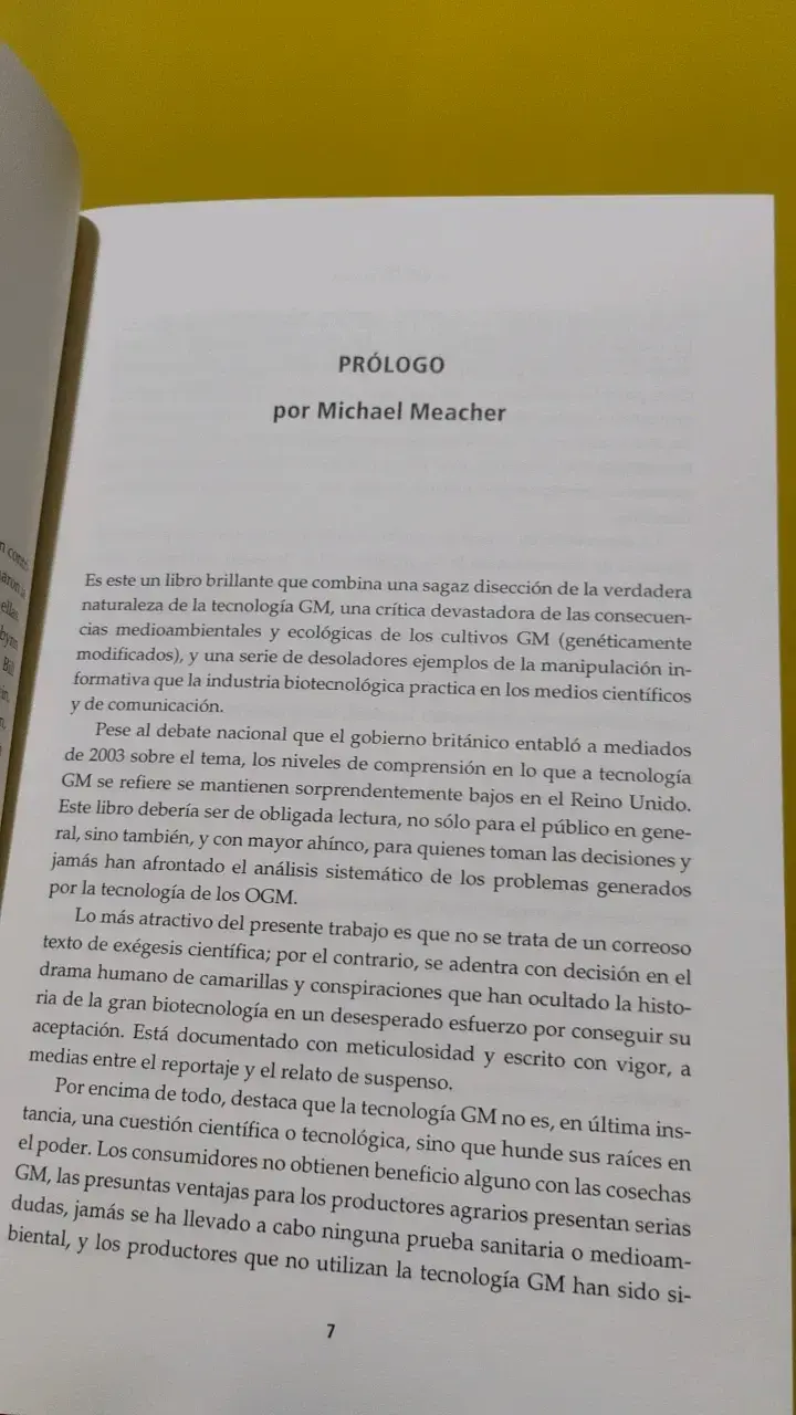 Libro 'Semillas Peligrosas' de Jeffrey M. Smith - 3