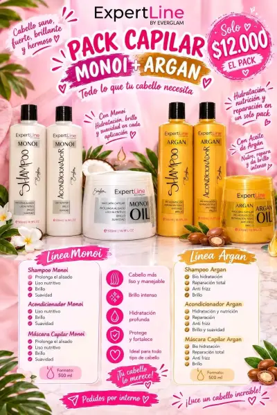 Set de Cuidado Capilar Expert Line Argan y Monoi - miniatura 3