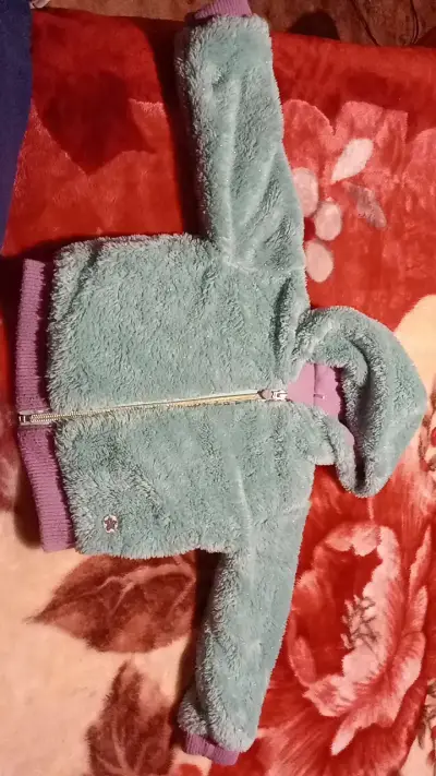 Chaqueta de peluche para niña 12-18 meses - miniatura 1