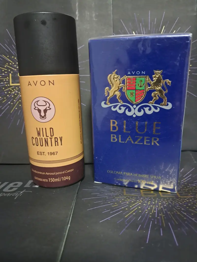 Set de colonia y desodorante Avon Blue Blazer y Wild Country - 2