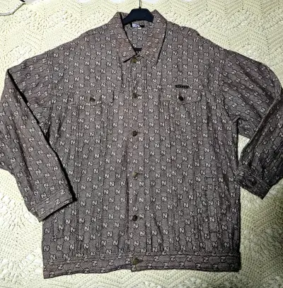 Chaqueta de diseño con logo Gucci marrón - miniatura 1
