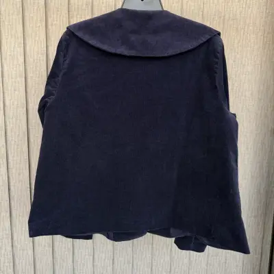 Chaqueta de terciopelo azul marino Basement - miniatura 4
