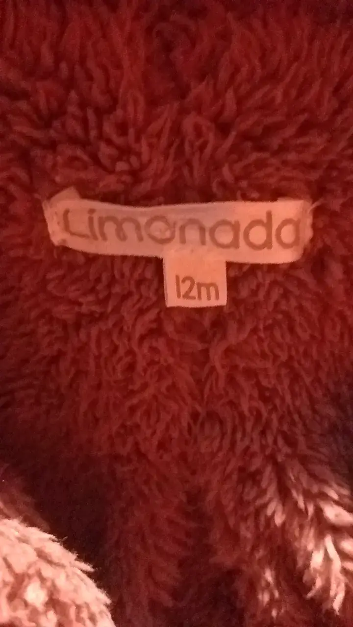 Abrigo de peluche para niña color lila - 5
