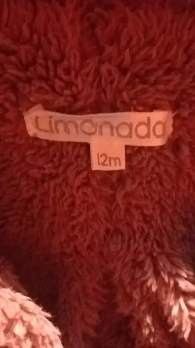 Abrigo de peluche para niña color lila - miniatura 5