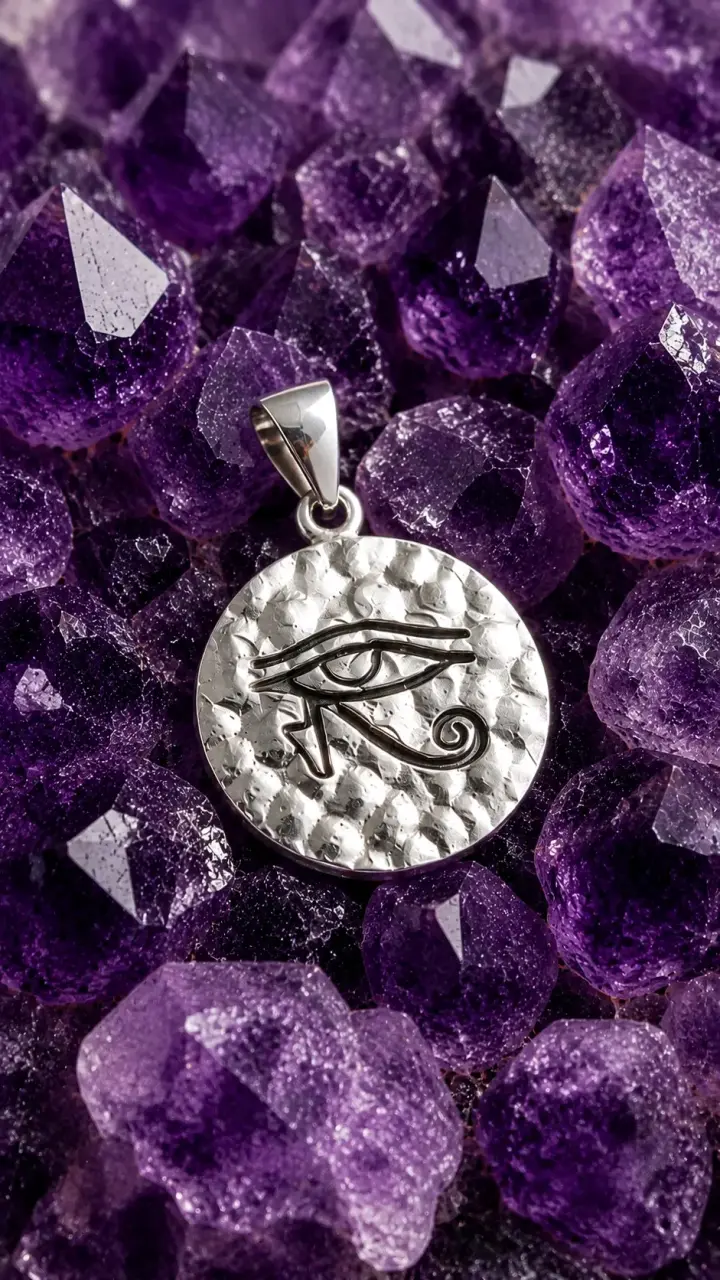 Colgante de plata con ojo de Horus