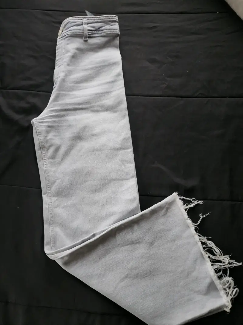 Jeans Zara The Marine Straight gris claro talla 34 - 6