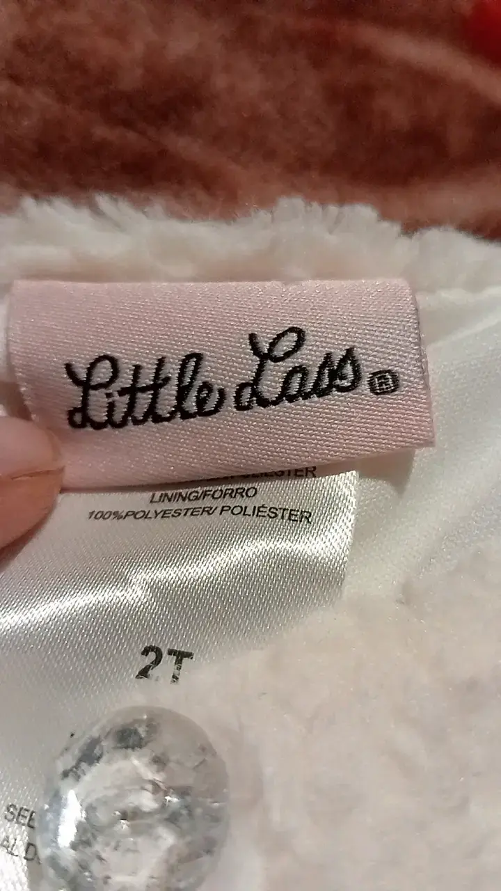 Chaleco de Peluche Blanco para Niña Little Lass - 3