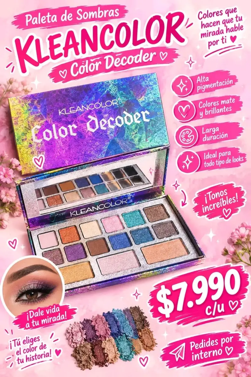 Paleta de Sombras Kleancolor Color Decoder