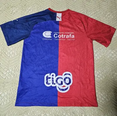 Camiseta de fútbol DIM Puma roja y azul - miniatura 2