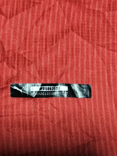 Camiseta de fútbol DIM Puma roja y azul - miniatura 3