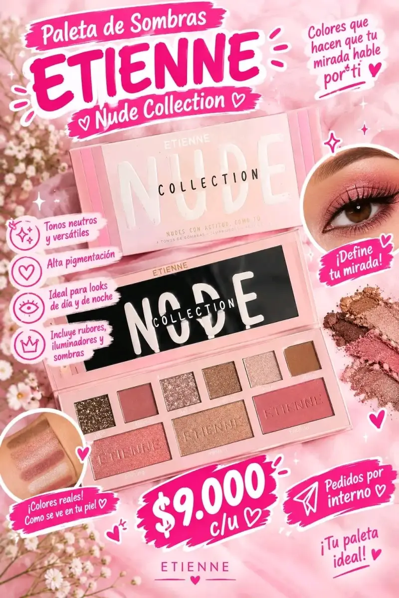 Paleta de Sombras Etienne Nude Collection