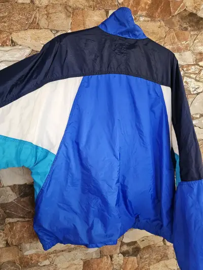 Chaqueta cortaviento Nike azul vintage - miniatura 2