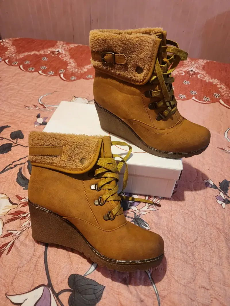 Botines de mujer con plataforma y forro de lana - 2