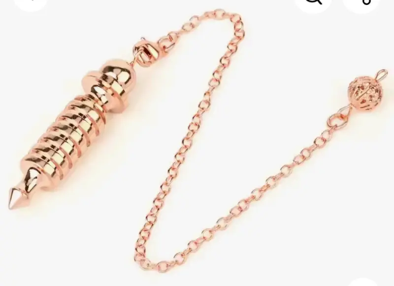 Péndulo Egipcio Color oro rosa para Radiestesia