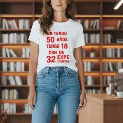 Polera Gráfica "No Tengo 50 Años" Talla L UNISEX - miniatura 2