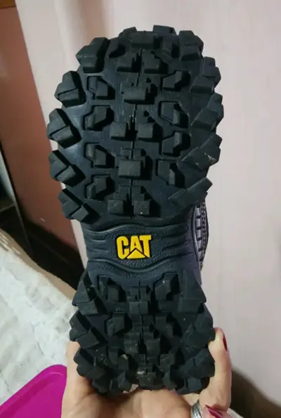 Zapatillas CAT negras con detalles verdes para mujer - miniatura 2