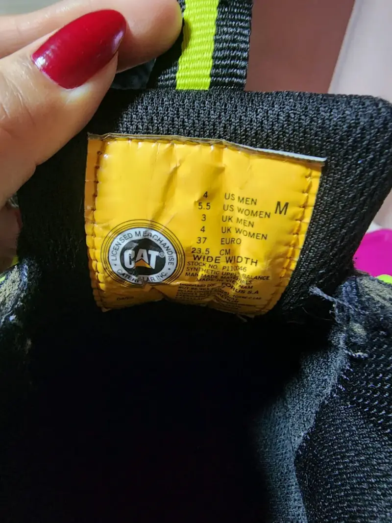 Zapatillas CAT negras con detalles verdes para mujer - 3