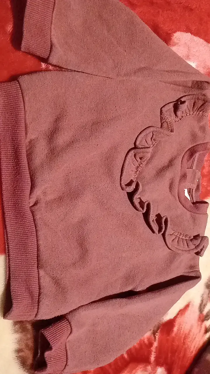Conjunto de bebé rosado con flores - 2