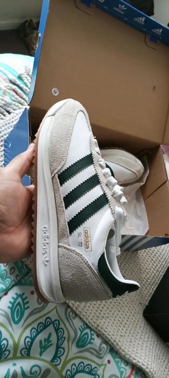 Adidas SL 72 RS blancas y verdes - 3