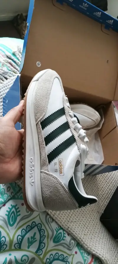 Adidas SL 72 RS blancas y verdes - miniatura 3