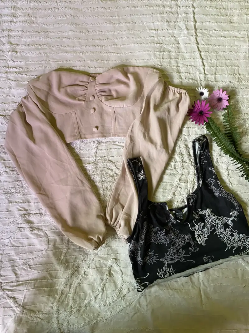 Conjunto de polera tejidos y estampados para mujer - 5