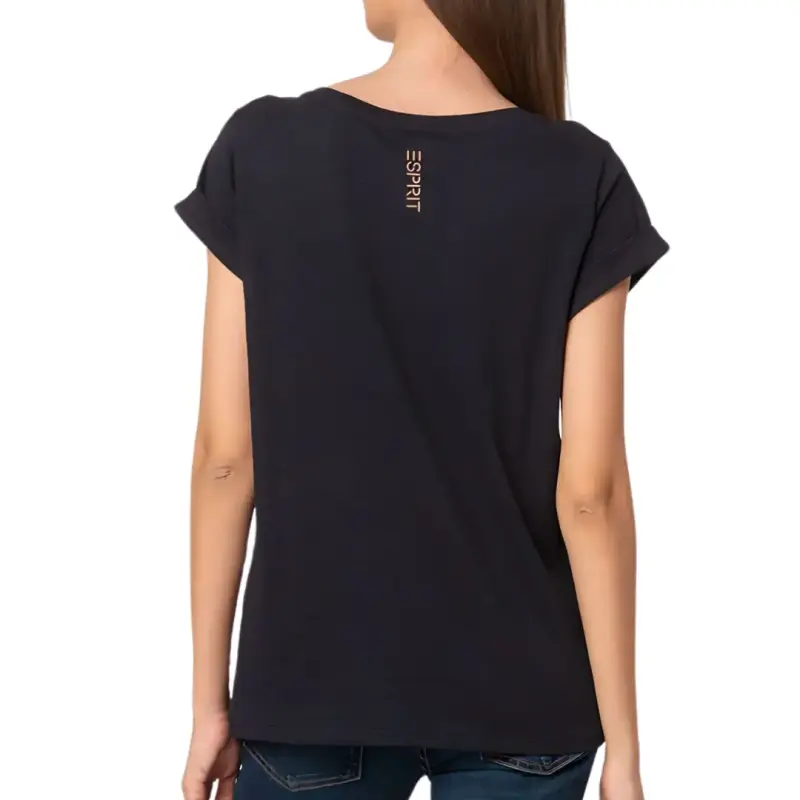 Polera para mujer Negra Gráfica Esprit Talla S - 3