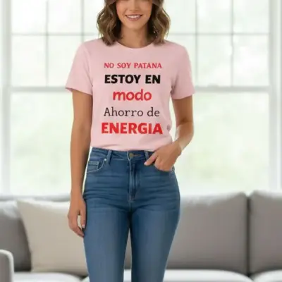Polera Mujer Gráfica "Modo Ahorro de Energía" Tall - miniatura 2