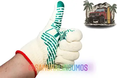 Guantes Pigmentados Trabajo Talla Xl Algodón Total - miniatura 3