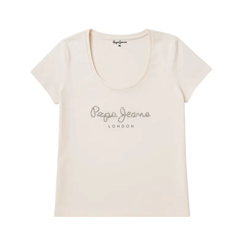 Polera Mujer Pepe Jeans Talla XL Algodón Blanco - 1