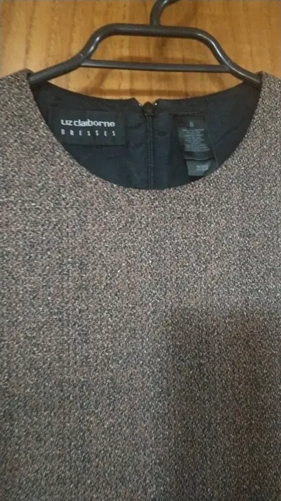 Vestido Liz Claiborne marrón elegante - miniatura 2